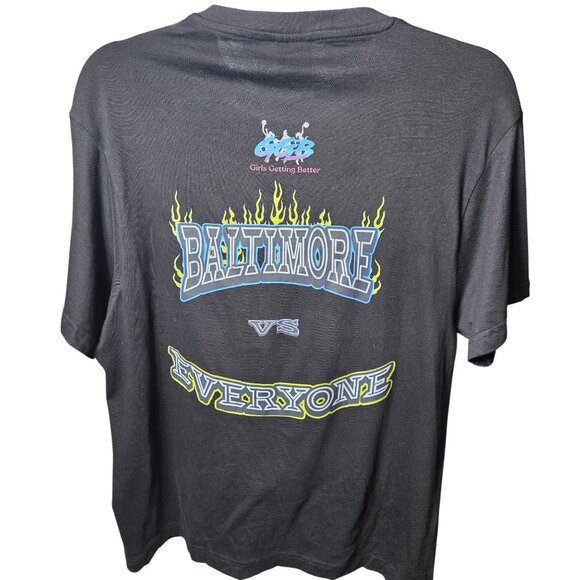 Angel Reese Graphic Tee Baltimore Vs Everyone Top Supreme M Black Cotton - Picture 5 of 6